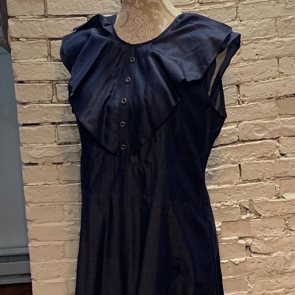 Nanette Blue/Denim Ruffle Dress